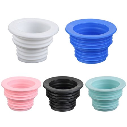 5-delad uppsättning av avloppsslang silikonplugg tvättmaskin avloppsslang tätning avloppstätningsring tätningsplugg lämplig för tvättmaskin tvättstuga