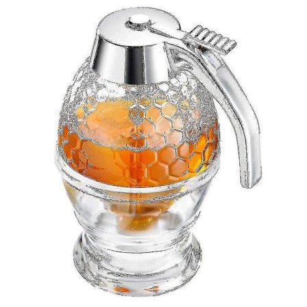 Honungssirapsdispenser, 200 ml honungsdispenser burkbehållare akryl