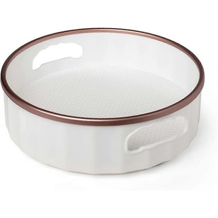 Roterende Oppbevaringshylle for Kjøkkenskap, Skap, Kjøleskap, Matbod, Baderom og Benkeplate. Holder for Krydder, Krydderglass, Sminke, 