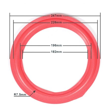 Speaker Foam Surround Kaiuttimen reunat Subwoofer Surround renkaat selkeään ääneen