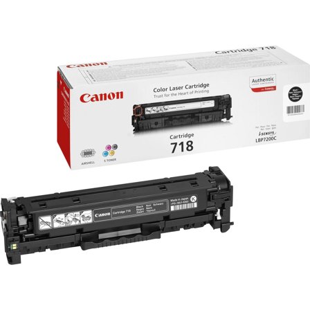 Canon 718 Black - Svart - original - tonerpatron - for i-SENSYS LBP7210, LBP7680, MF728, MF729, MF8340, MF8360, MF8380, MF8540, MF8550, MF8580
