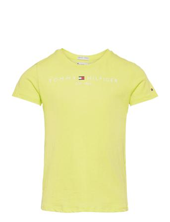 Essential Tee S/S T-shirt Grøn Tommy Hilfiger