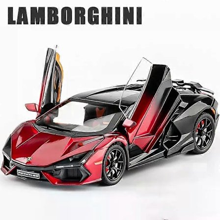 1:24 Lamborghini Revuelto Superbil Legeringsbil Støpegods & Lekebiler Metall Lekebil Modell Lyd og lys Samling Barneleke