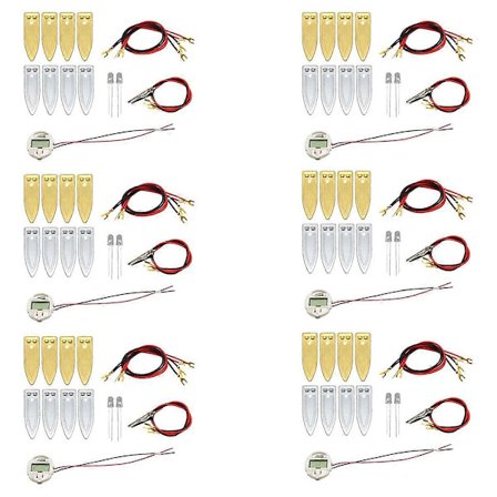 Frugtbatteri Videnskab Eksperimentsæt til Hjemmeundervisning Legetøj, Citron Kartoffel Batteri Fysik Undervisning Eks (FMY)