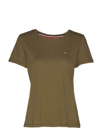 Tjw Soft Jersey Tee T-shirt Top Grøn Tommy Jeans