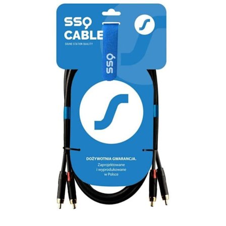 Koaxialkabel Ssq - SS-1432 - RCA-kabel (Cinch) x2 - RCA (Cinch) x2 2m svart ()