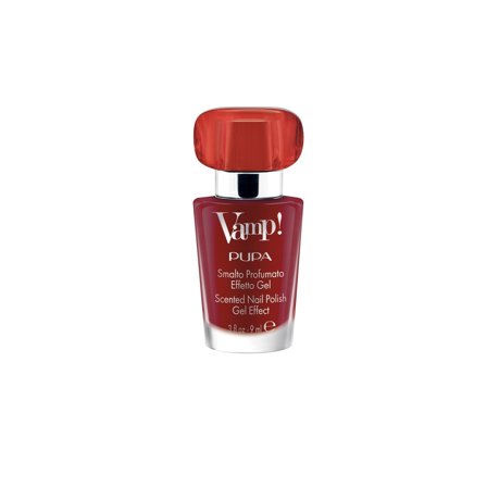 Pupa Vamp! Smalto Profumato Effetto Gel 204 Passionate Red-FRAGRANZA ROSSA - Smalto Effetto Gel