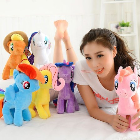 My Little Pony Twilight Sparkle Pinkie Pie Rainbow Dash Pony Lelu Pehmolelu Ystävyys On Taikaa Lahja Tytölle 20cm (sininen) sininen