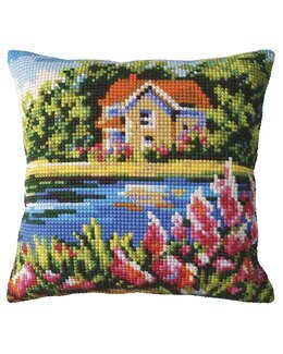 Broderipakke Pute Sommerhus - RTO