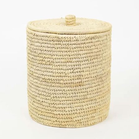 A World of Craft Papperskorg m lock PALM UNIT Papperskorgar Beige ONESIZE