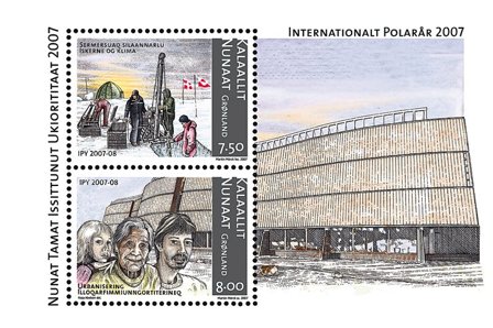 Grønland - Polar år - Postfrisk miniark