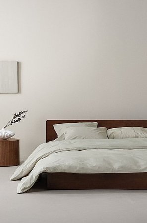 Jotex - Percale Påslakanset Dubbelsäng Ekologisk Ljusbeige ZACK - Köp Dubbelsäng hos Jotex