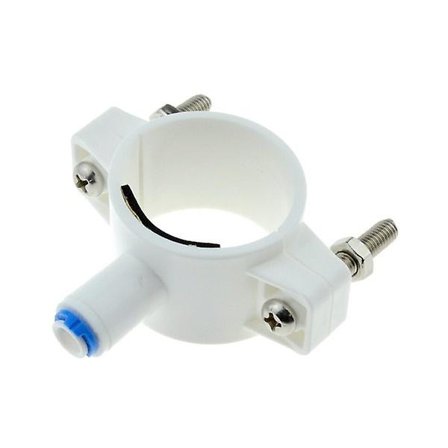 Vand 40mm Afløbsvand Afløbsrør Klemme Sadelventil Klips 1/4"