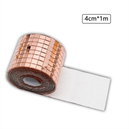 Discokula DIY Glasspegelklistermärken Väggklistermärken Självhäftande Roséguld-WELLNGS Rose Gold