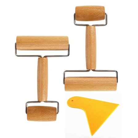 Puinen tela 5D Diamond Art Tools Wood Roller