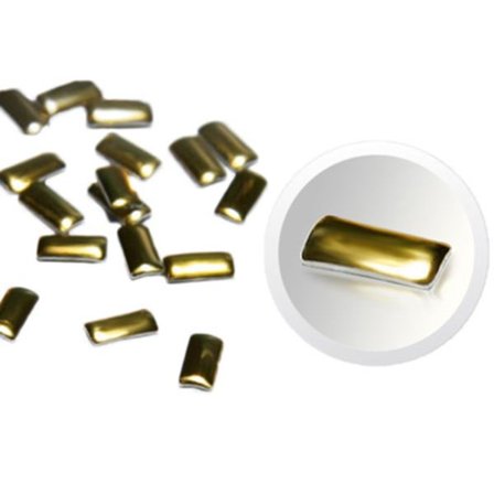 Negledekorationer / dekoration - Rektangel / Tak - Guld - #3