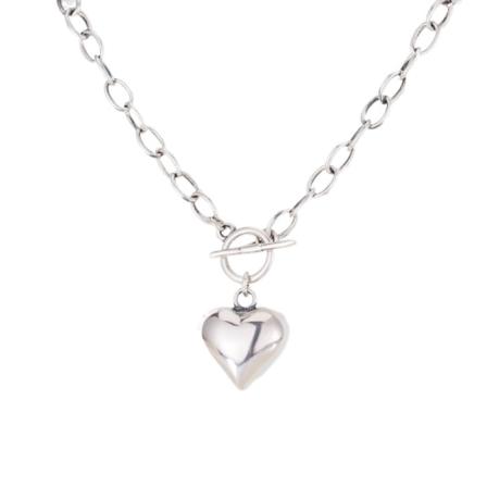 S925 Sølvhalskjede Klassisk morsdagsgave til kvinner og jenter Love Heart XL40