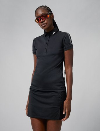 J. Lindeberg Tour Tech Golf Polo - Black - L