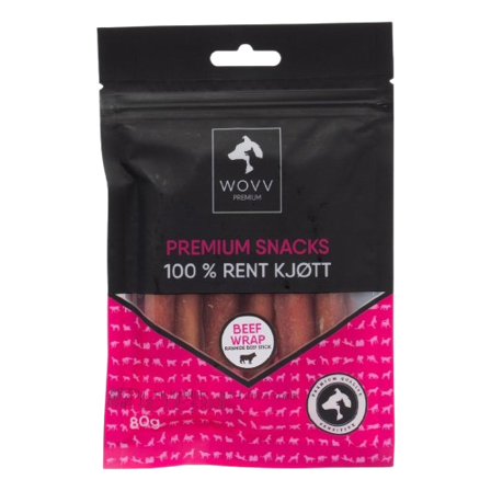 WOVV - Tyggepinner Okse 80 g - Hund - Hundegodbiter & tyggebein - Belønningsgodbiter for hund - ZOO.no
