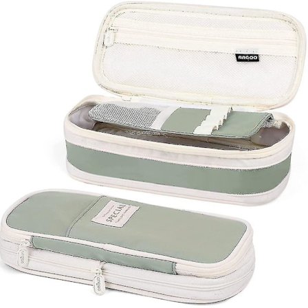 Blyantsæske til Piger Stor Kapacitet Pen Sager Bærbar Papirvarer Makeup Taske Pose Blyant Organizer