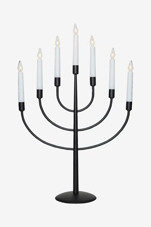 Star Trading - Lysestake Titus - Svart - Adventsstaker - Fra Homeroom