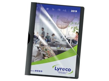 Lyreco Klämmapp PP A4 3mm svart 5/fp - Lyreco - Kontorsmaterial - Mappar och plastfickor - Klämmappar