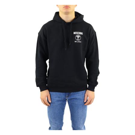 Moschino, Hoodies Czarny, Mężczyzna, Rozmiar: S