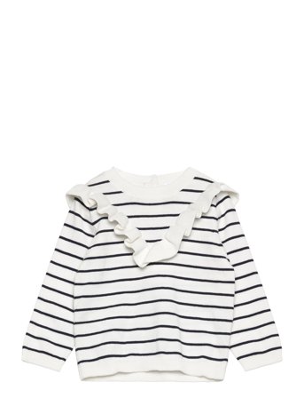 Mango | Ruffle Striped Sweater | 98