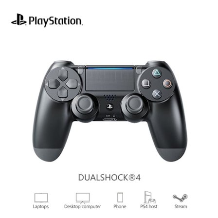 2-pack PS4 Handkontroll DoubleShock Trådbunden för PlayStation 4 Svart