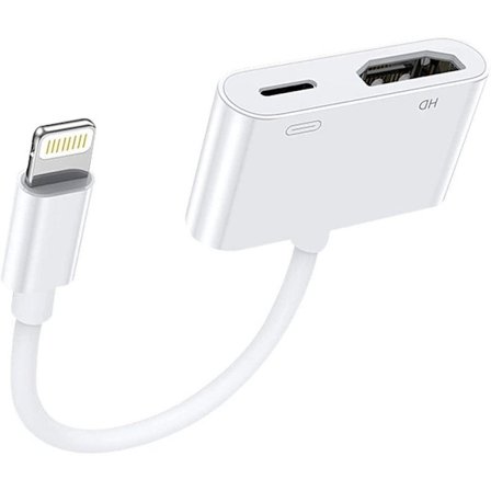 Lightning Digital AV-adapter [Apple MFi-certifierad] Lightning till HDMI Sync