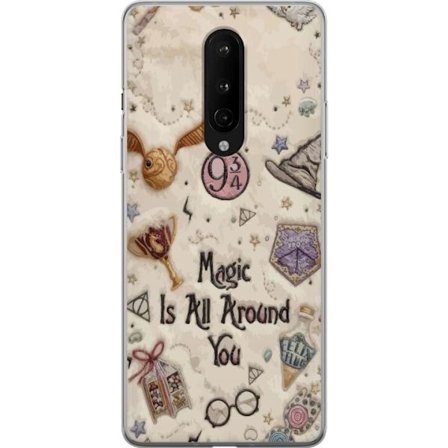 Yhteensopiva Puhelinkuori OnePlus OnePlus 8 Kirjailtu taianomainen kuvaus, jossa on symboleja, lainauksia ja satumaailmaa, joka on inspiroitunut satui