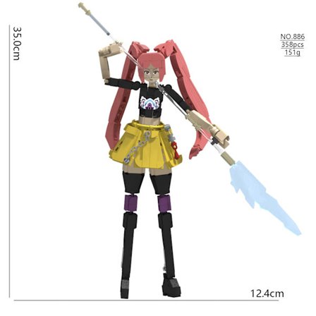 K-Pop DemonHunters Witch Hunters Lumira Zoe Byggklossar Leksak K-Pop Fan Present