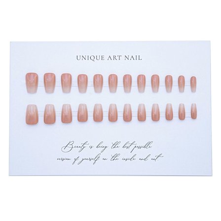 Gradient Blush Lösögonfransar - Medium Längd, Rosa, 24 st