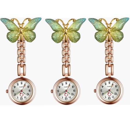 3-delad sjuksköterske-klocka Student tentamen kvarts fickur Nytt kartong