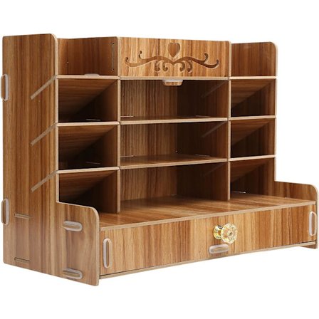 Træ Skrivebords Opbevaringsboks Innovativ Skrivebords Penneholder, Kontorartikler