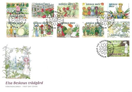 Sverige - Elsa Beskows Garden - Førstedagskuvert