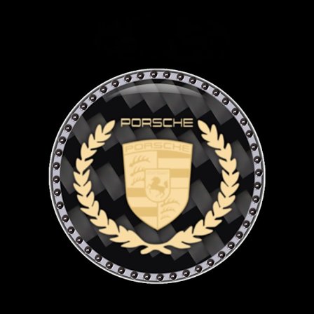 To-pakning bilmotor start-stop knapdæksel klistermærke trykknap start tændingsknap (Porsche)