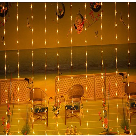 Utendørs vanntett vanngardin foss lampe bryllupsdekor