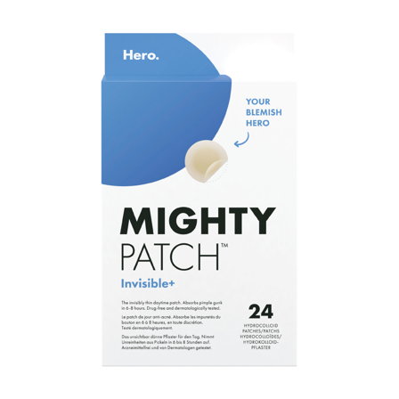 Hero Mighty Patch Invisible Plus, 24 stk.