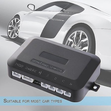 LED Parkeringssensorsett 4 Sensorer Bil Rygge-Radar