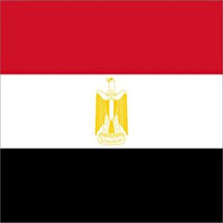 Egyptisk flag Hvid Hvid