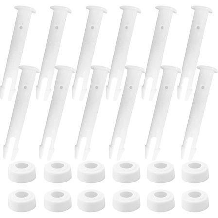 12 stk. Bassengpinner, Pinner for Erstatning, Plast Bassengtetninger, Plastpinner, Bassengtetninger, Pinne for Bassengramme, Bassengtetningspinner (12