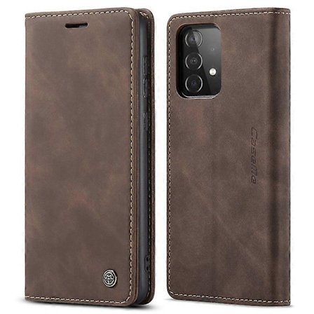 CASEME 013 Series Læderfodral Kompatibelt med Samsung Galaxy A52 5G/A52 4G/A52s 5G Magnetisk Autoabsorberende Pungfodral med Støtte [GPA]
