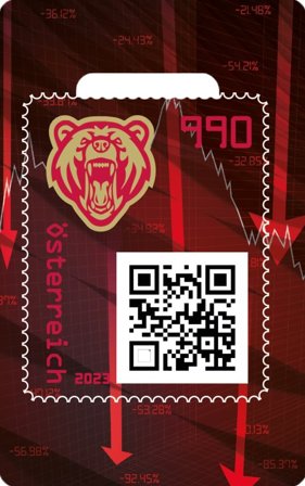 Østrig - Bjørn - Kryptofrimærke