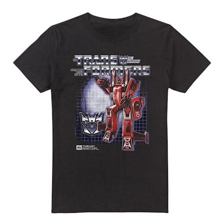 Transformers Herr Thrust Box 40-års T-Shirt XL Svart