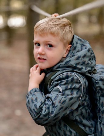 mikk-line Winter Jacket Aop - Khaki green - 80