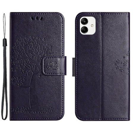 For Motorola Moto G54 5G Cover Ugletræ Imprimeret PU Læder Wallet Telefon Case (FMY)