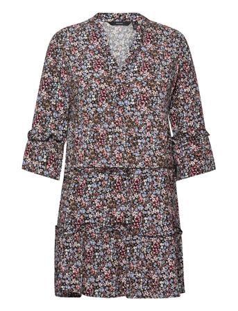 Vmeasy 3/4 Short Dress Wvn Ga Dresses Shirt Dresses Multi/mønstret Vero Moda