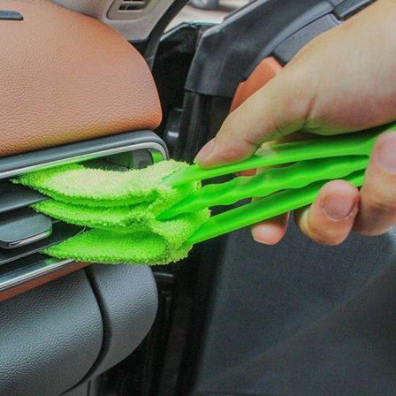 2 st Bilfönsterputs Dammsugare Borste GRÖN