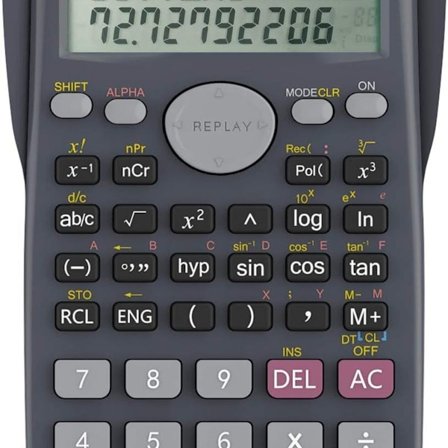 Tieteen 2-rivinen laskin kouluille ja yrityksille KLB